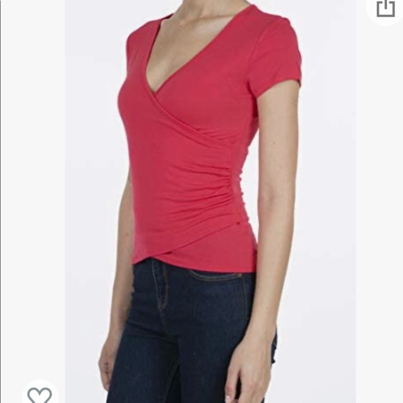 NWOT Iliad U S A Fuchsia v-neck top AU size 3XL - Picture 3 of 10